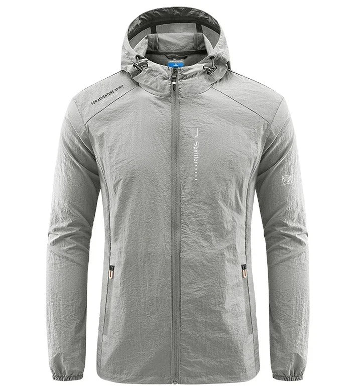 Heidi-Mode | Ultraleichte Wind und Sonnensichere Kapuzen Sommerjacke Herren