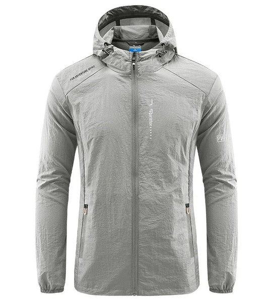Heidi-Mode | Ultraleichte Wind und Sonnensichere Kapuzen Sommerjacke Herren