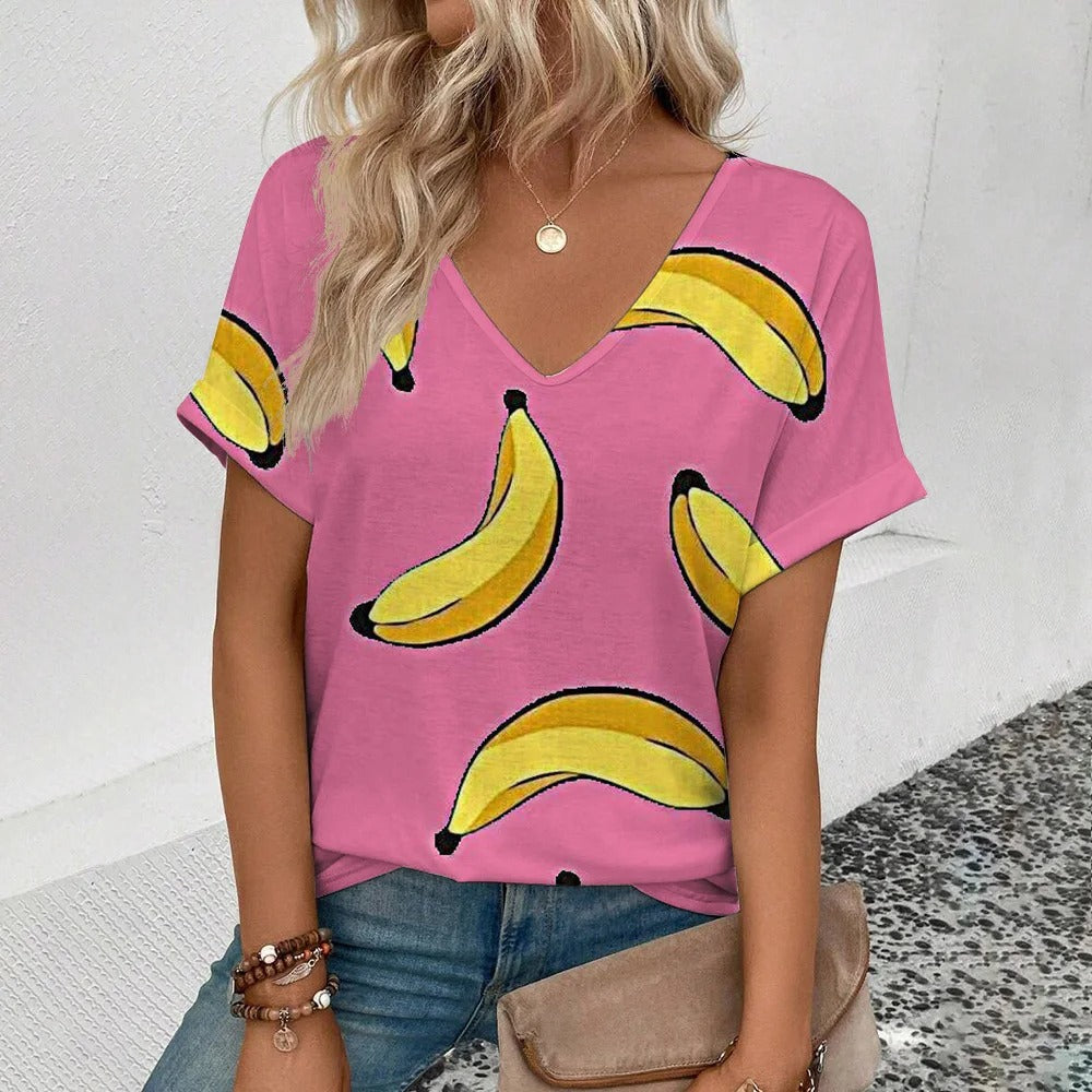 Mode Obst Druck T-Shirt