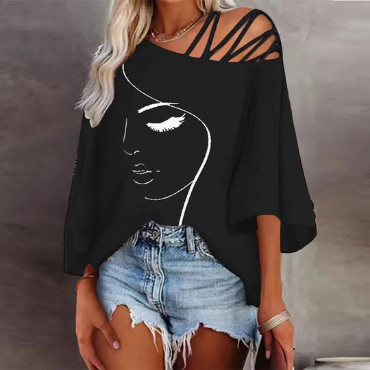 Bedrucktes Damen-Shirt