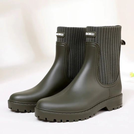 Heidi-Mode | Stiefeletten Strickbund