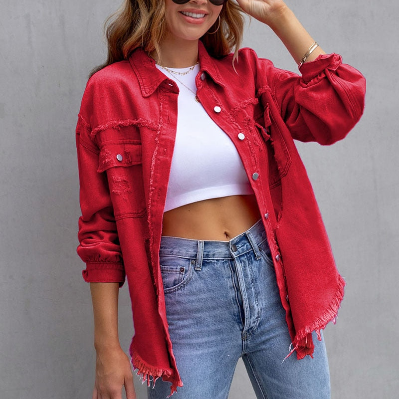 Heidi-Mode | Moderne Damen Denim Bluse