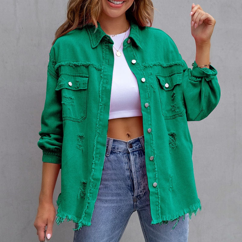 Heidi-Mode | Moderne Damen Denim Bluse