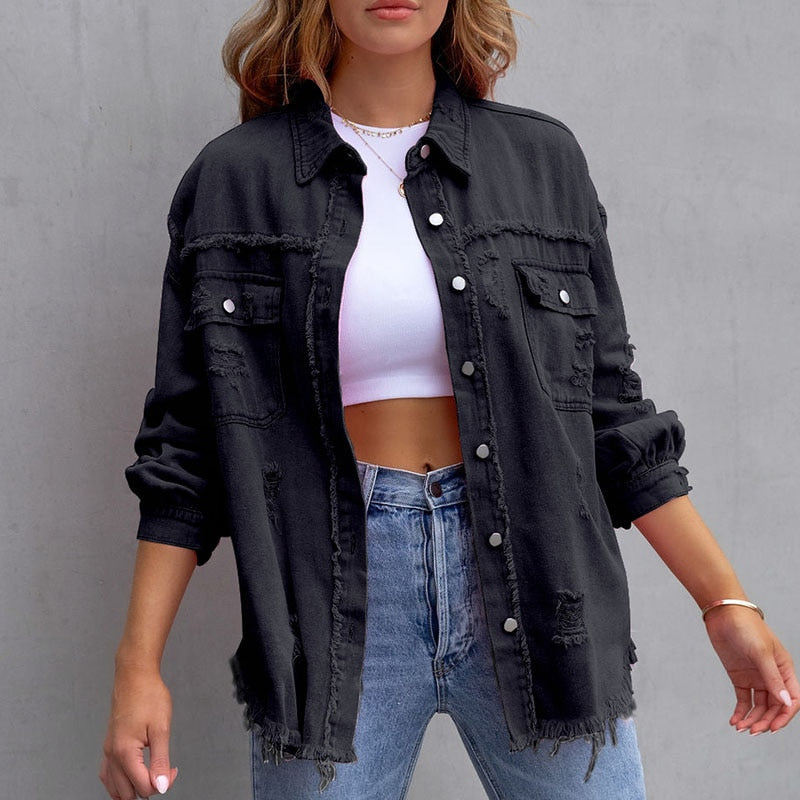 Heidi-Mode | Moderne Damen Denim Bluse