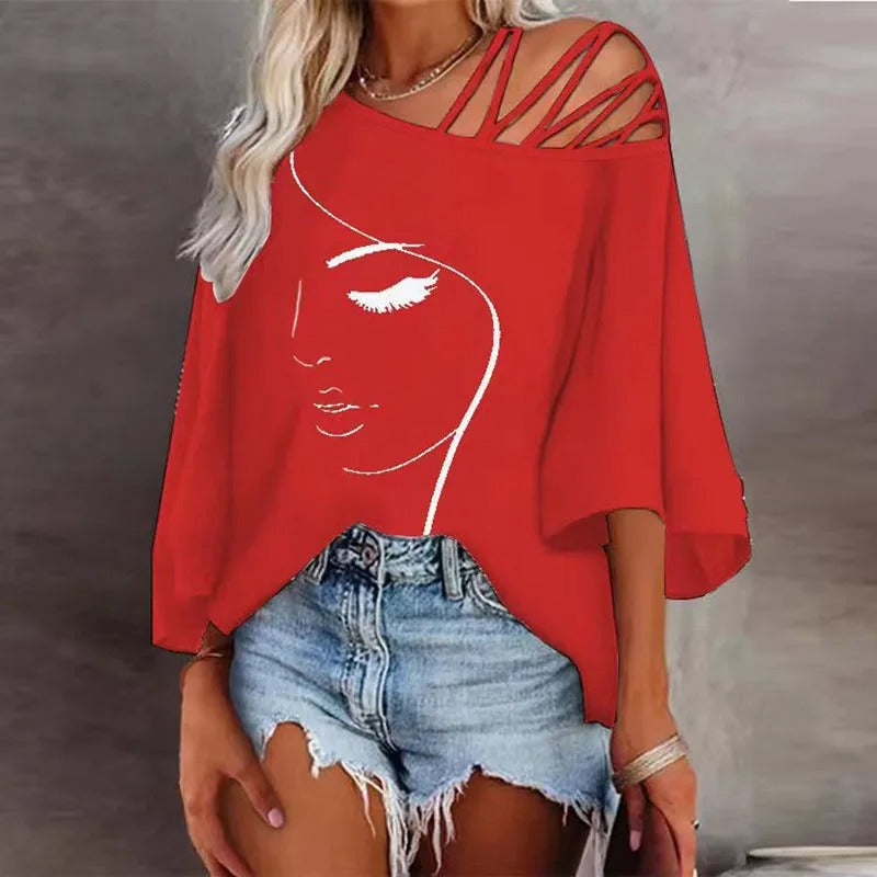 Bedrucktes Damen-Shirt