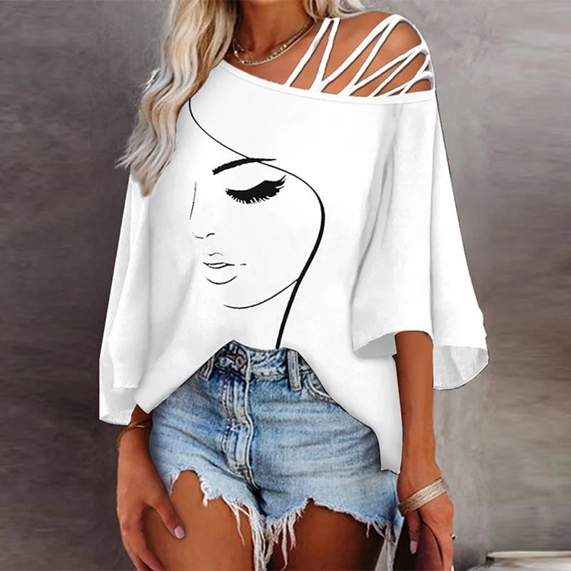 Bedrucktes Damen-Shirt