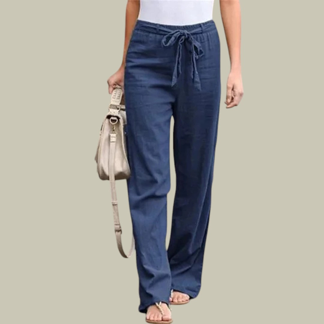 Heidi-Mode | Damen Entspannte Leinenhosen