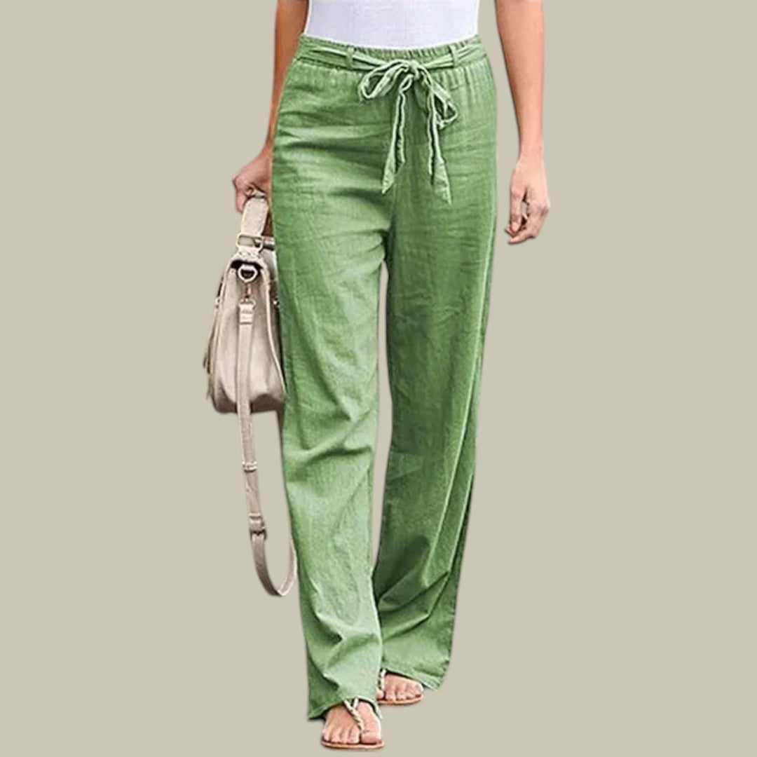 Heidi-Mode | Damen Entspannte Leinenhosen