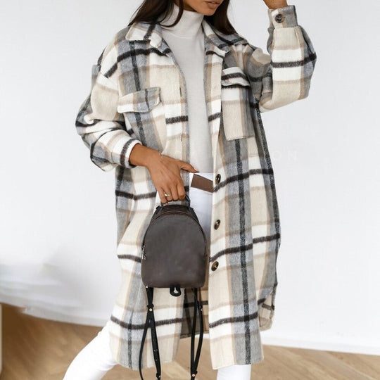 Heidi-Mode | Flanelljacke Schick Moderner Stil Ideal für den Winter