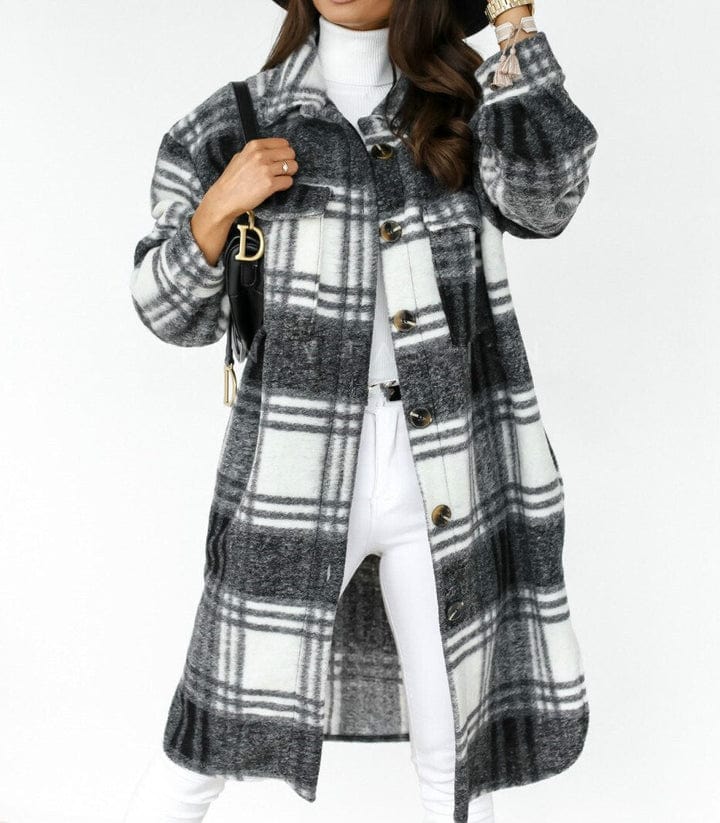 Heidi-Mode | Flanelljacke Schick Moderner Stil Ideal für den Winter