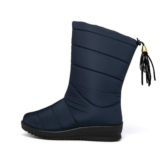 Heidi-Mode | Damen Wasserdichte Winter Warme Baumwollstiefel