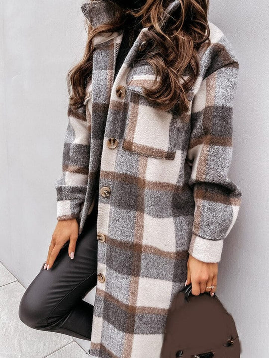 Heidi-Mode | Flanelljacke Schick Moderner Stil Ideal für den Winter