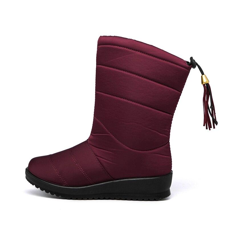 Heidi-Mode | Damen Wasserdichte Winter Warme Baumwollstiefel