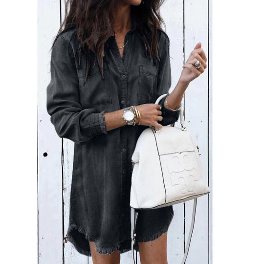 Heidi-Mode | Langärmliges Jeanskleid Cyrille