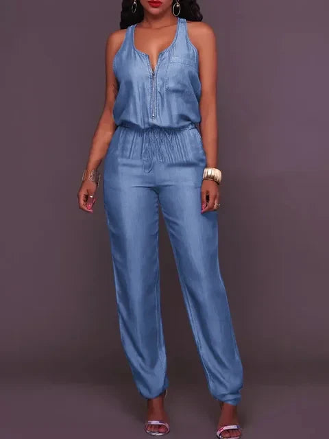 Stylischer Jeans Jumpsuit