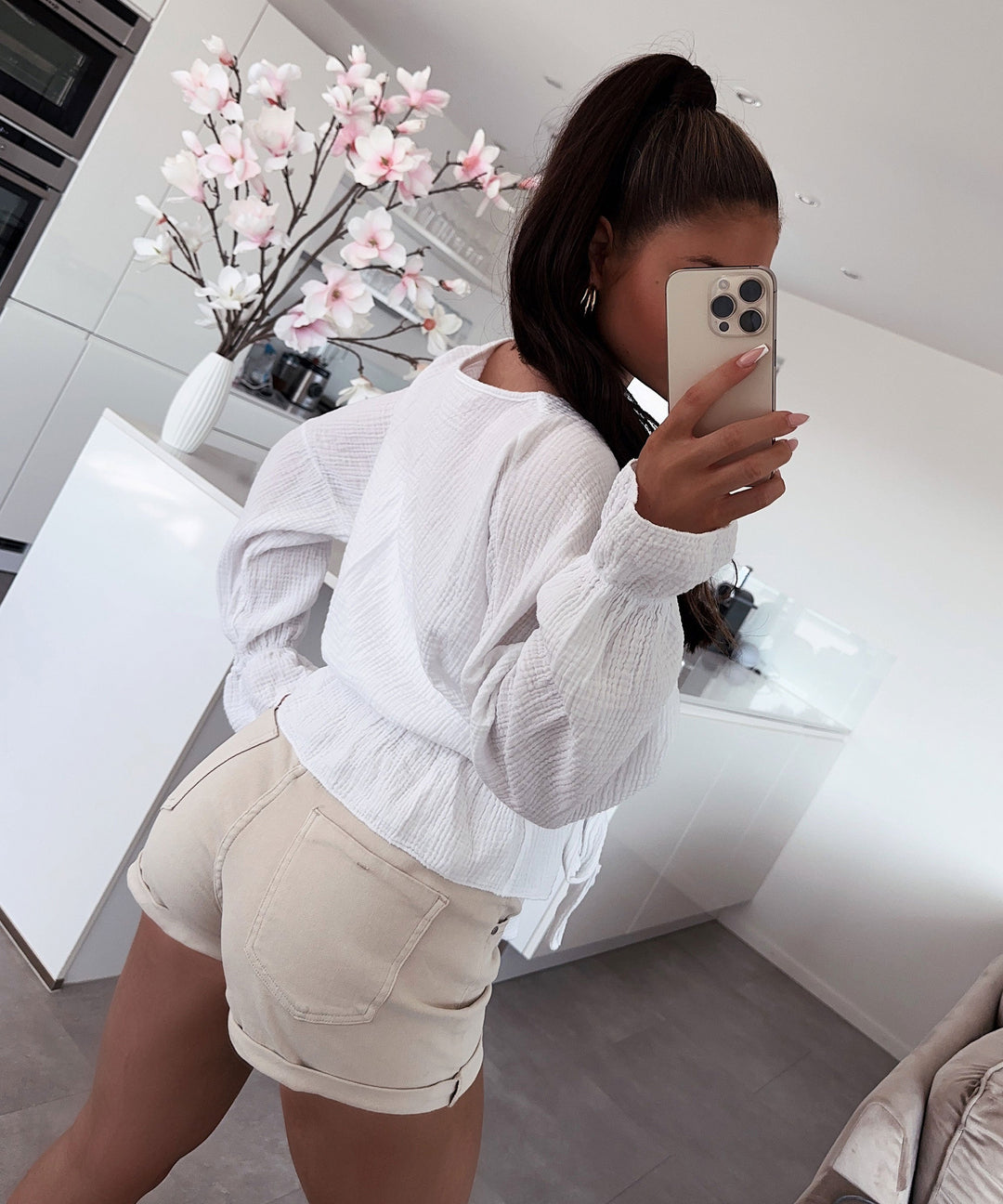 Bluse Celine Weiß