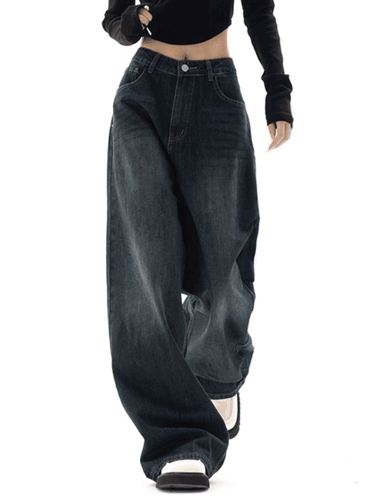Heidi-Mode | Weinlese Blaue 90er Boyfriend Jeans