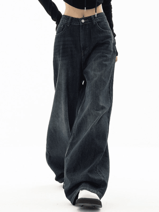 Heidi-Mode | Weinlese Blaue 90er Boyfriend Jeans