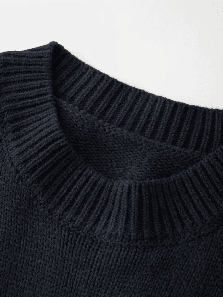 Heidi-Mode | Weinlese Skull Jacquard Pullover Sweatshirt