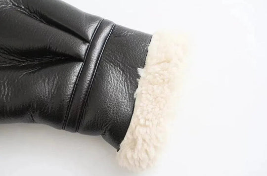 Heidi-Mode | Vintage Winter Lederjacken für Frauen