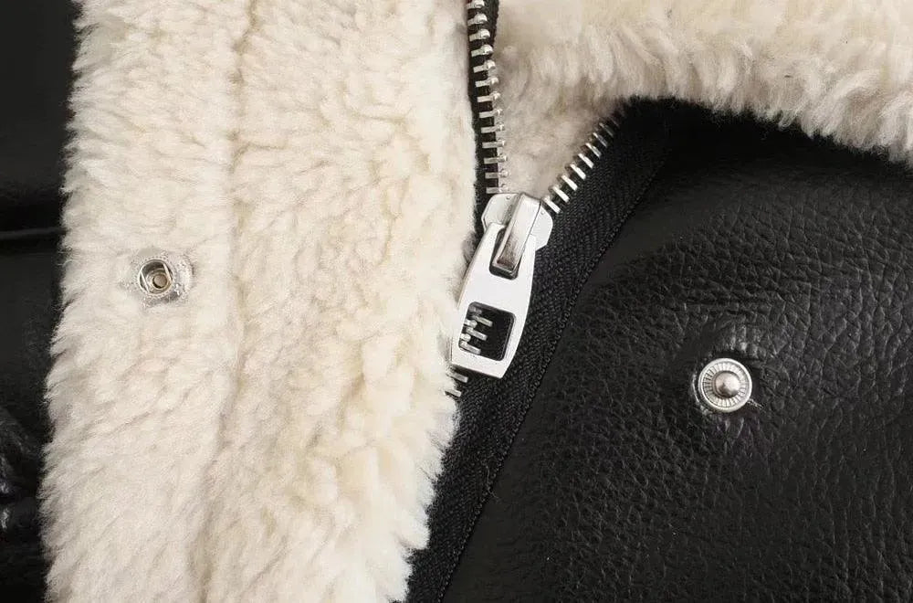 Heidi-Mode | Vintage Winter Lederjacken für Frauen