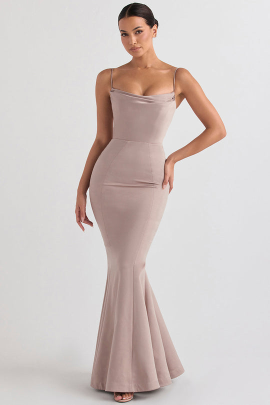Heidi-Mode | Satin Fishtail Kleid
