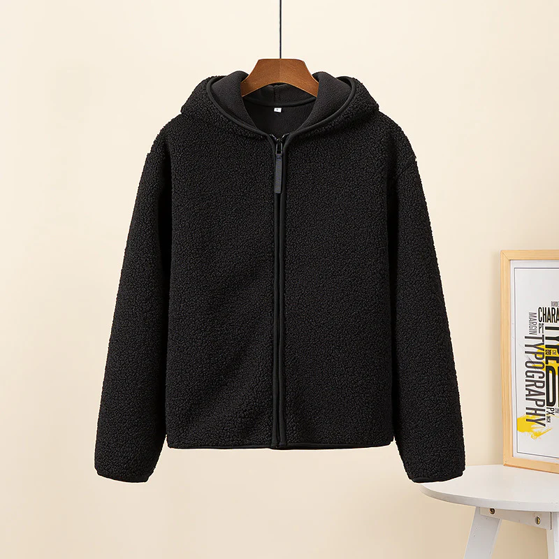 Heidi-Mode | Mit Kapuze, Reißverschluss Und Weichem Sherpa-Stoff, Fleece-Weste Damen