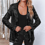 Heidi-Mode Pailletten-blazer
