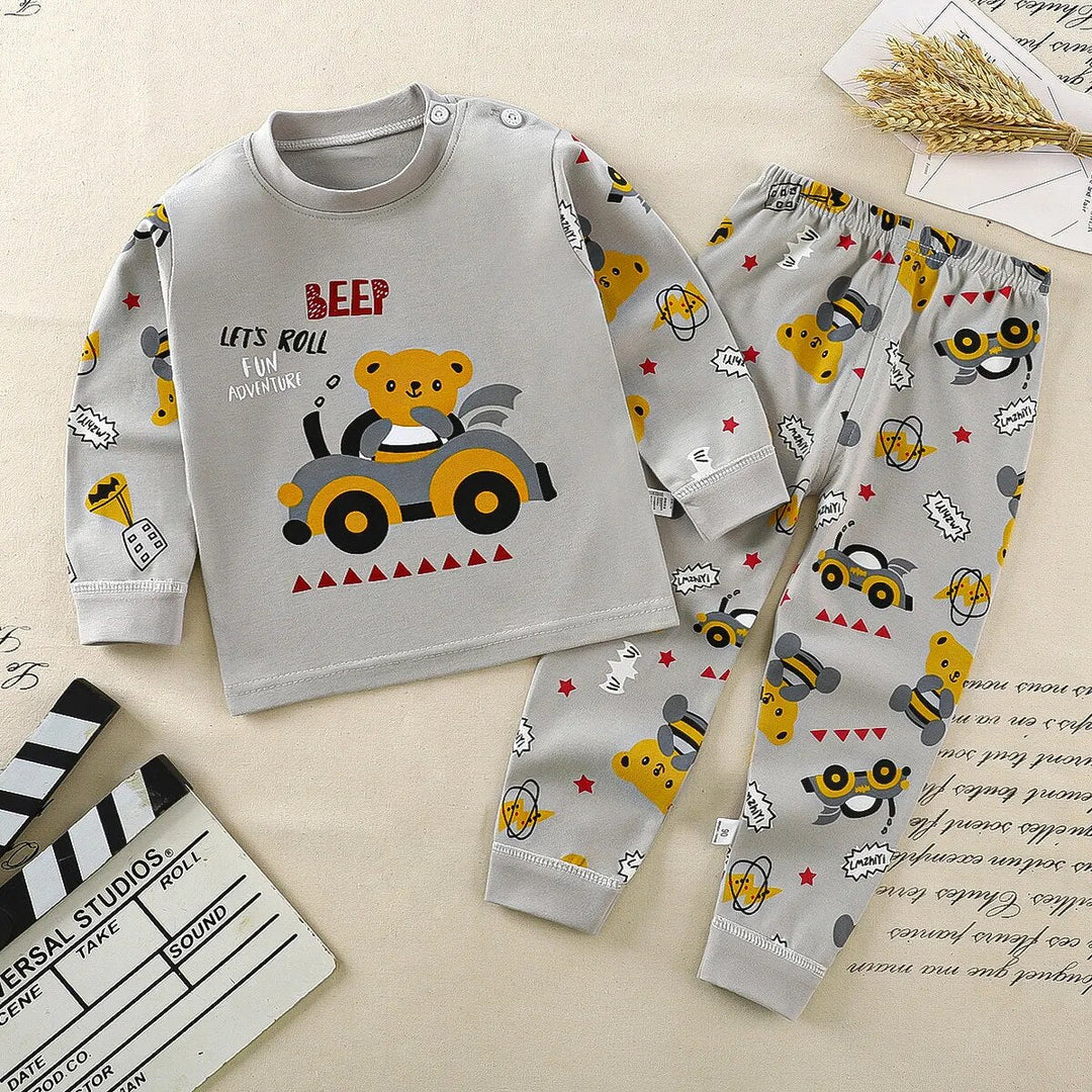 Heidi-Mode Nights Bequemes Cartoonize-Pyjama-Set für Kinder