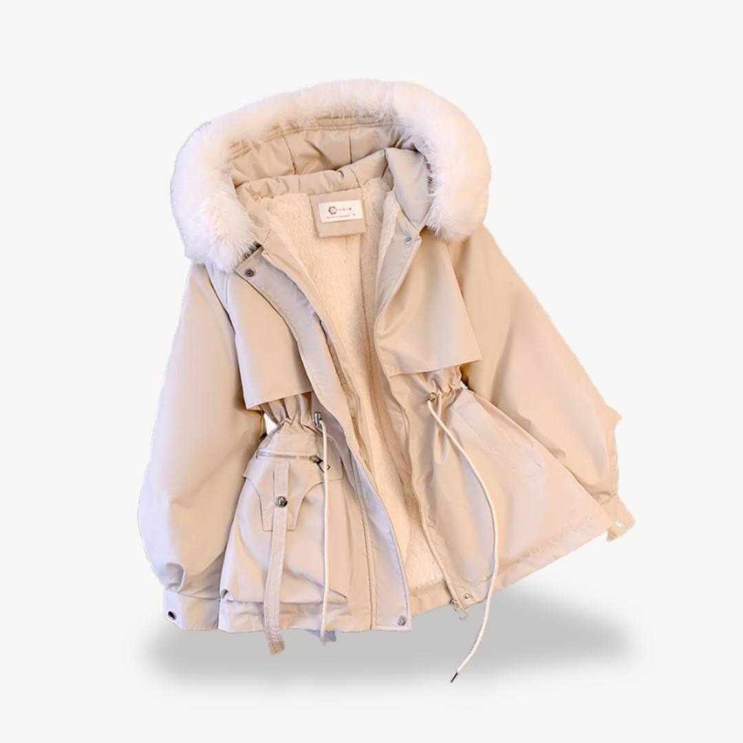 Heidi-Mode | Damen Kunstfell Gefütterte Parka Jacke