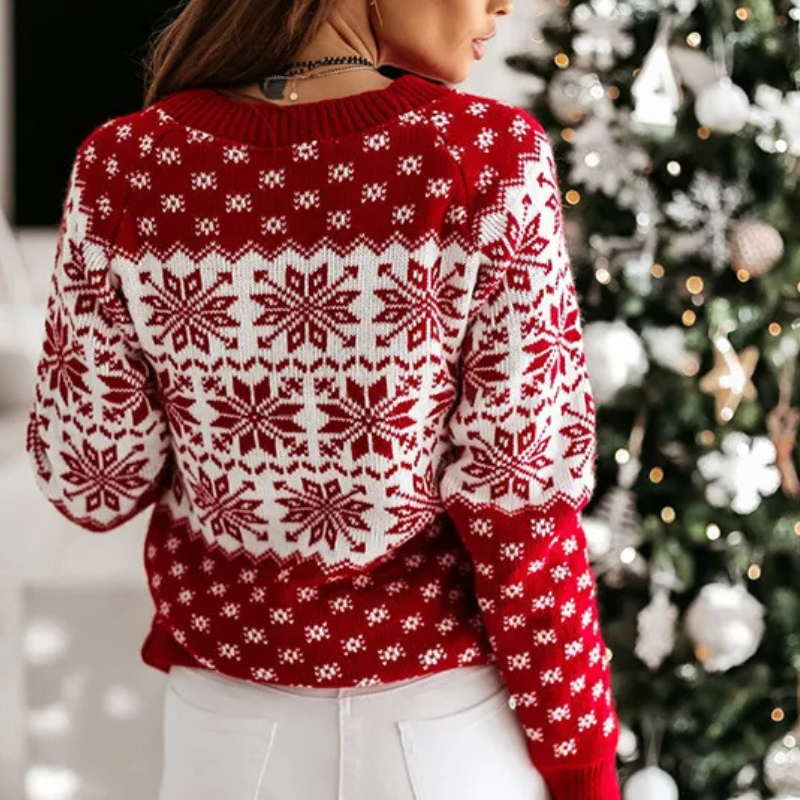 Heidi-Mode | Weihnachtlicher Strickpullover