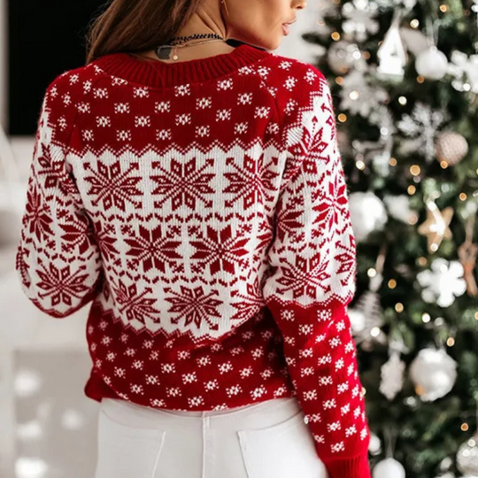 Heidi-Mode | Weihnachtlicher Strickpullover