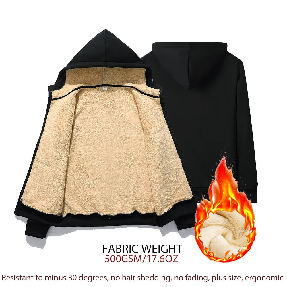 Heidi-Mode | Warme Lamm Kapuzenjacke - Oversized & Bequem