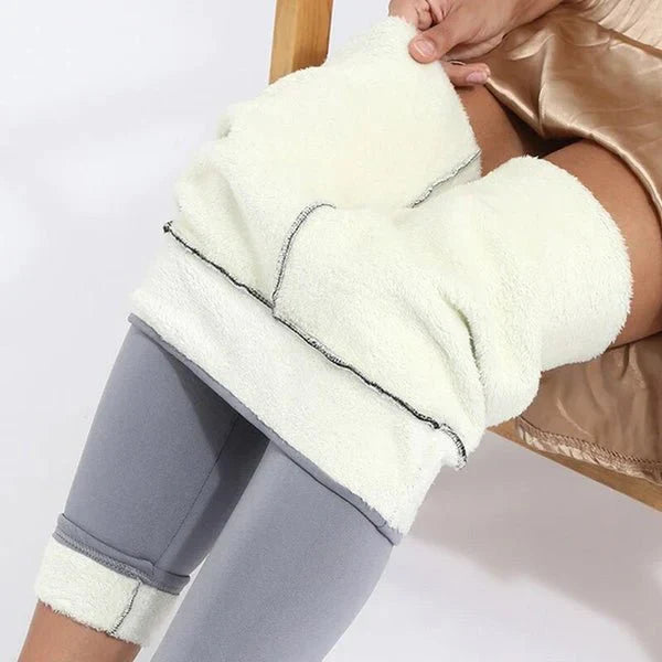 Heidi-Mode | Warme Fleece-Gefütterte Winter-Leggings für Frauen