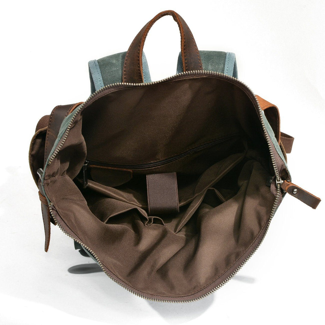 Heidi-Mode | Canvas Rolltop Rucksack Lundastyle Nachhaltig und Stilvoll für Abenteurer