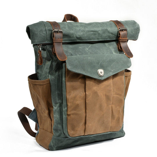 Heidi-Mode | Canvas Rolltop Rucksack Lundastyle Nachhaltig und Stilvoll für Abenteurer