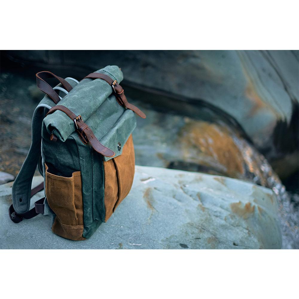 Heidi-Mode | Canvas Rolltop Rucksack Lundastyle Nachhaltig und Stilvoll für Abenteurer