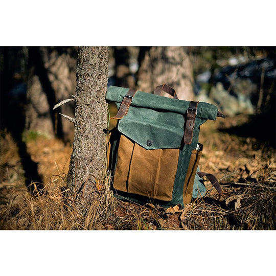 Heidi-Mode | Canvas Rolltop Rucksack Lundastyle Nachhaltig und Stilvoll für Abenteurer