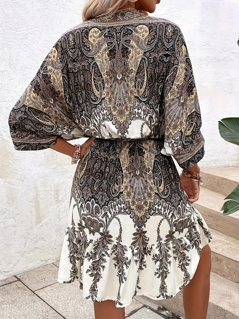 Kleid mit kurzen Ärmeln für Frühling und Sommer – Sanny