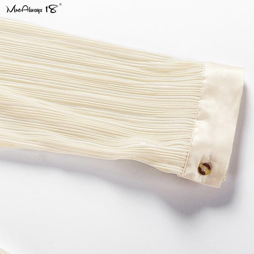 Heidi-Mode | Weite Beinform Plissierte Hose