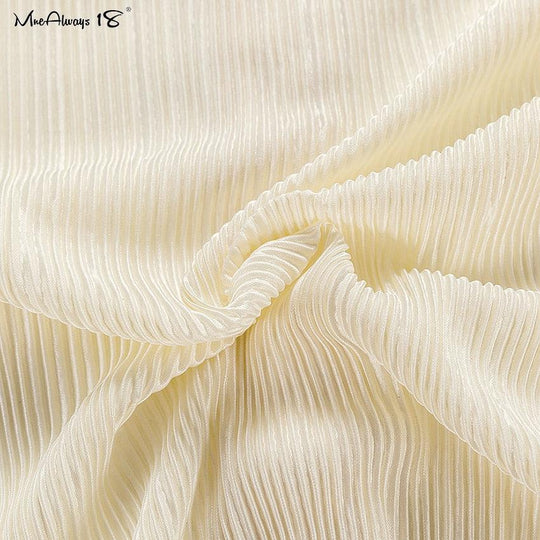 Heidi-Mode | Weite Beinform Plissierte Hose