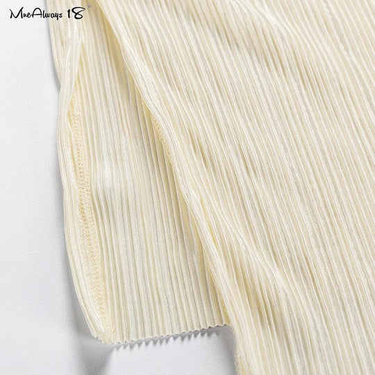 Heidi-Mode | Weite Beinform Plissierte Hose