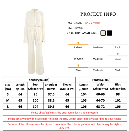 Heidi-Mode | Weite Beinform Plissierte Hose