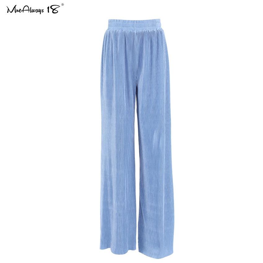 Heidi-Mode | Weite Beinform Plissierte Hose