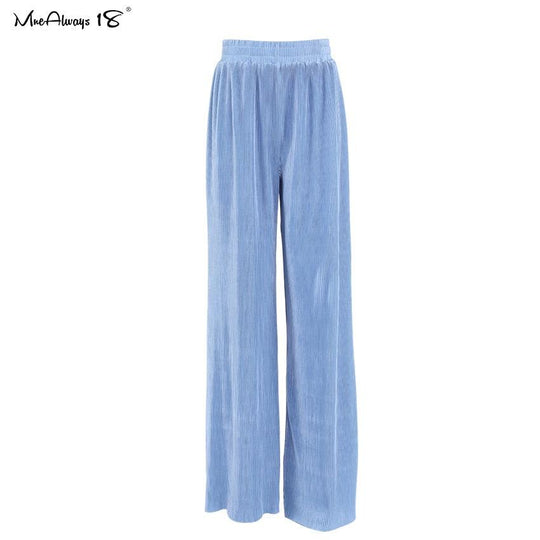 Heidi-Mode | Weite Beinform Plissierte Hose