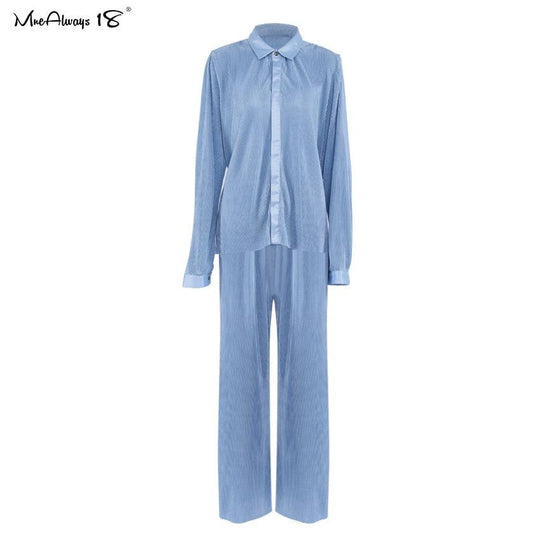 Heidi-Mode | Weite Beinform Plissierte Hose