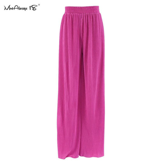 Heidi-Mode | Weite Beinform Plissierte Hose