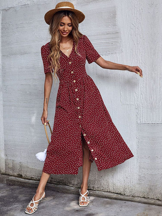 Midikleid mit Polka-Dots - Seraphine