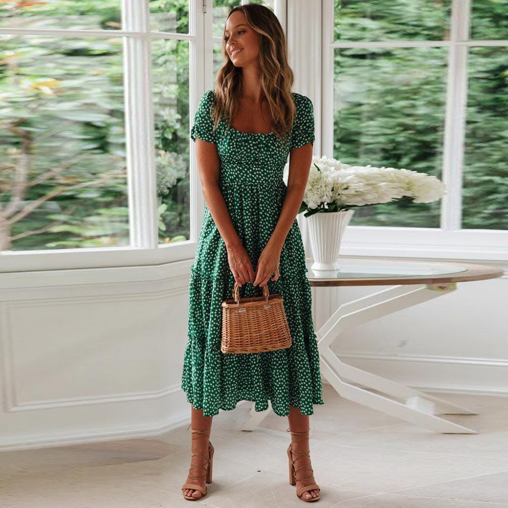 Bohemian Midi Kleid