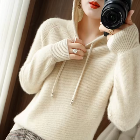 Heidi-Mode | Gestrickter Hoodie für Damen